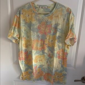 Free people Floral Print tshirt size small